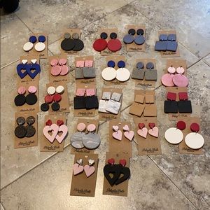 25 polymer clay earrings